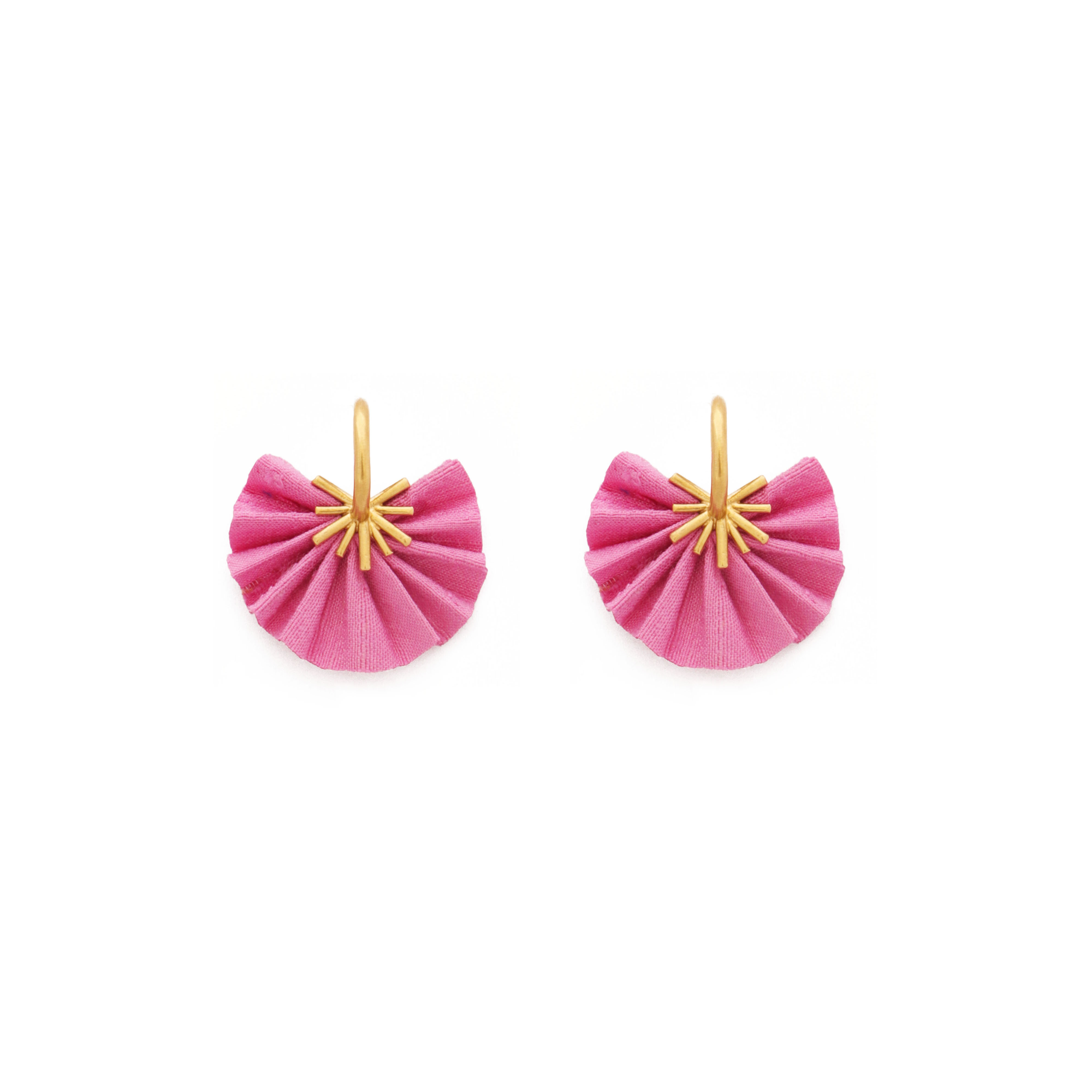  Sparkle mini hoops/ Pink