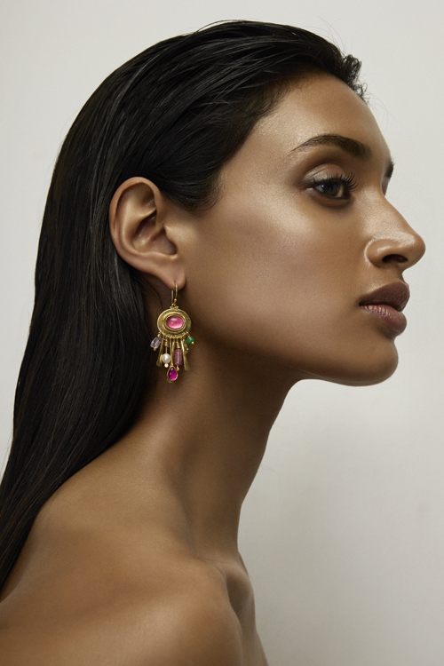 Nomad Spirit Earrings/ Pink