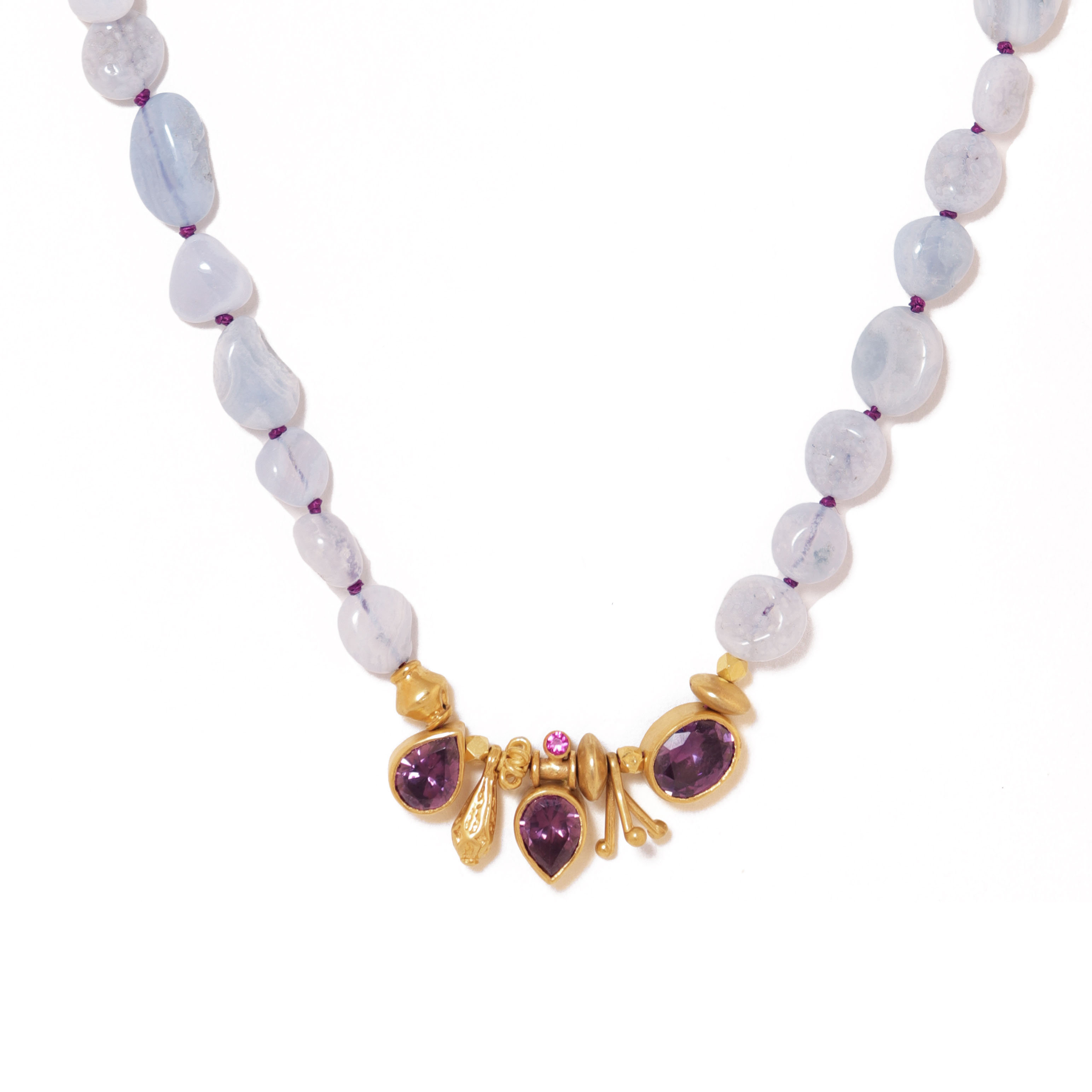 Knotty Necklace / Purple